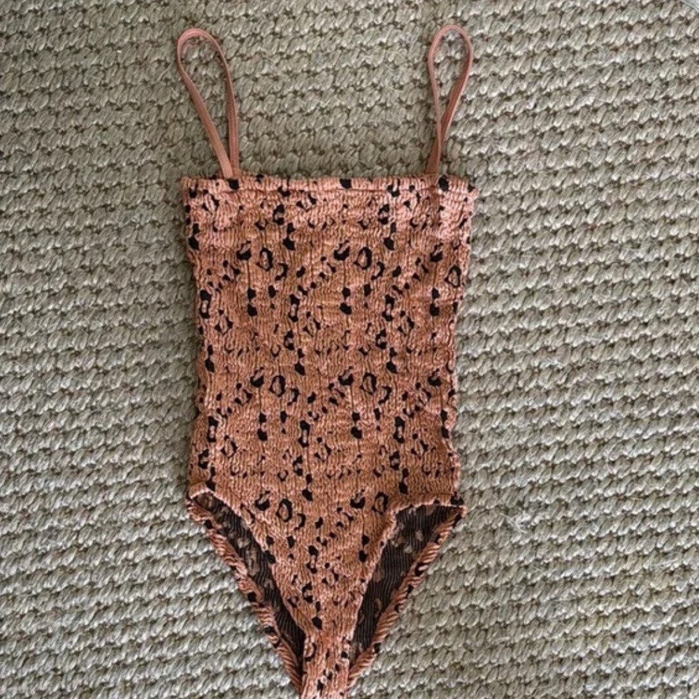 Hunza G leopard copper one piece